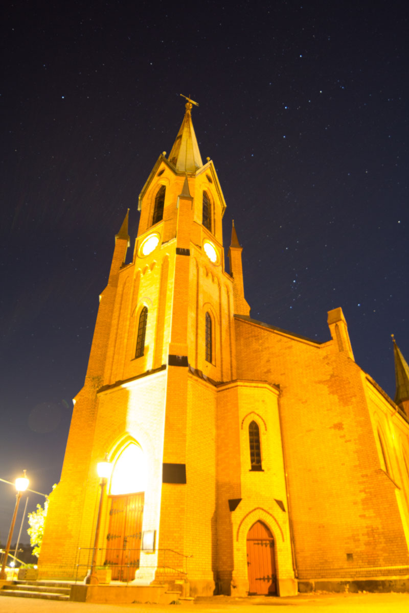 Kragerø_Kirke_by_Night raw